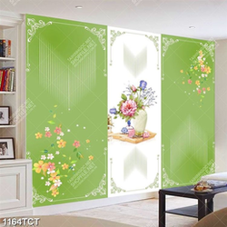 Tranh hoa văn bình hoa in tủ kích thước lớn