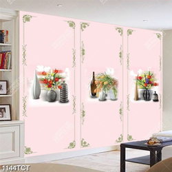 Tranh hoa văn và bình hoa