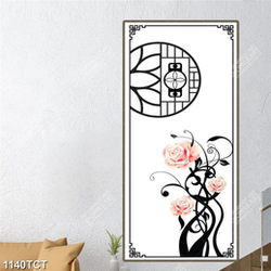 Tranh hoa hồng và họa tiết hoa văn