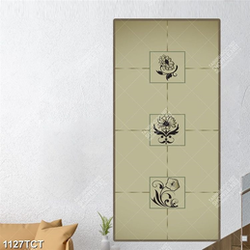 Tranh hoa in cửa kính