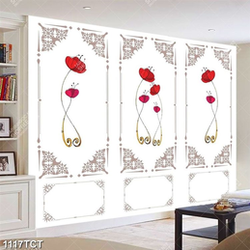 Tranh họa tiết in cửa tủ