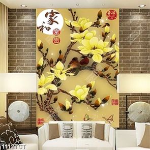 Tranh tài lộc hoa mộc lan