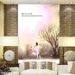 Tranh cô bé mùa xuân