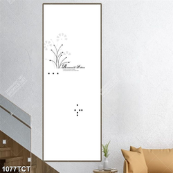 Tranh hoa in gạch và cửa kính