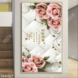 Tranh 3D hoa hồng