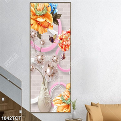 Tranh bình hoa đá quý