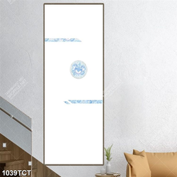 Tranh hoa văn tròn chữ nhật