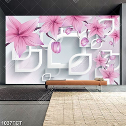 Tranh 3D hoa in tủ kích thước lón