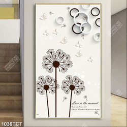 Tranh hoa bồ công anh 3D