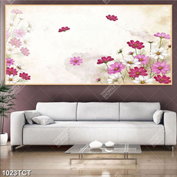 Tranh hoa hồ điệp dán tường