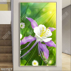 Tranh hoa và ánh nắng ban mai