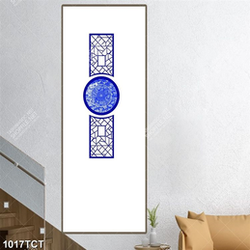 Tranh hoa tiết ô vuông tròn