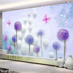 Tranh hoa hành nền hình tròn 3D