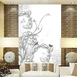 Tranh hoa văn lá in tủ