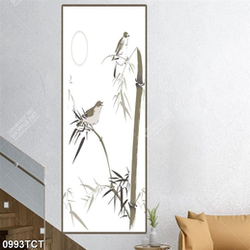 Tranh cây trúc và chim