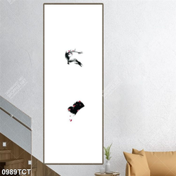 Tranh thư pháp cành đào