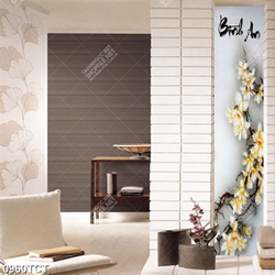 Tranh thư pháp Bình An và hoa mộc lan