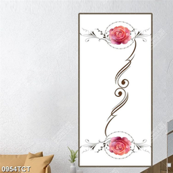 Tranh hoa văn hoa hồng