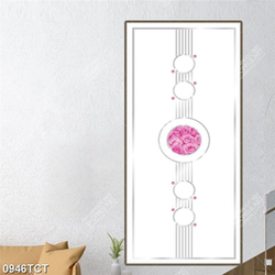 Tranh hoa hồng hoa văn ô tròn