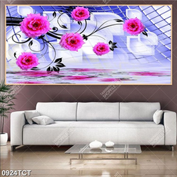 Tranh 3D hoa hồng