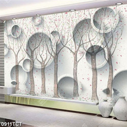 Tranh 3D họa tiết cây