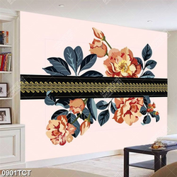 Tranh màu nước hoa hồng