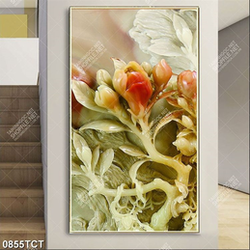 Tranh điêu khắc hoa hải đường