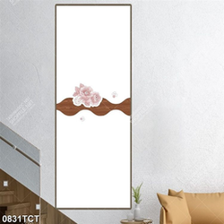 Tranh hoa in cửa