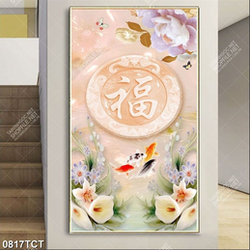 Tranh tài lộc hoa vân môn