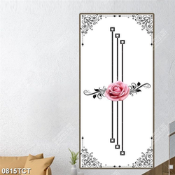 Tranh hoa hồng và hoa văn