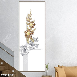 Tranh hoa hồng in kính