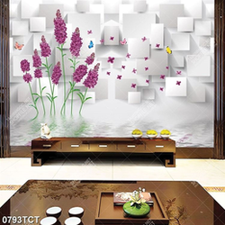Tranh 3D hoa lilac