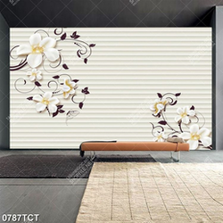 Tranh hoa văn hoa nền 3D