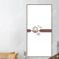 Tranh hoa hồng in cửa