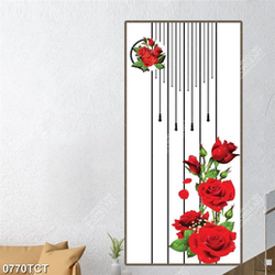 Tranh hoa hồng đỏ