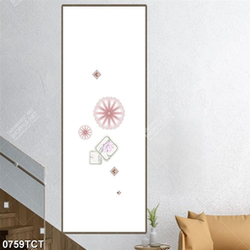 Tranh hoạ tiết hoa tròn