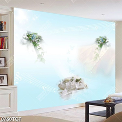 Tranh hoa in dán tủ