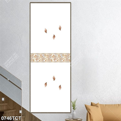 Tranh hoa tiết lá in kính đẹp