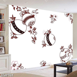 Tranh hoạ tiết trang trí in tủ