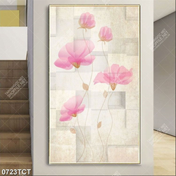 Tranh hoa nền gạch 3D