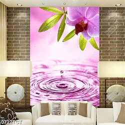 Tranh hoa lan hồ điệp và mặt nước