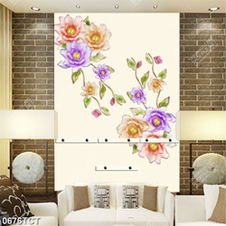 Tranh hoa 3D in tủ