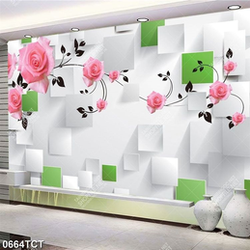 Tranh 3D hoa hồng