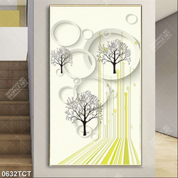 Tranh cây nghệ thuật nền 3D