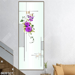 Tranh hoa nền hoa văn