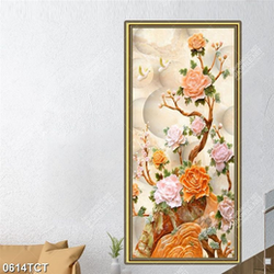 Tranh gải ngọc hoa mẫ đơn