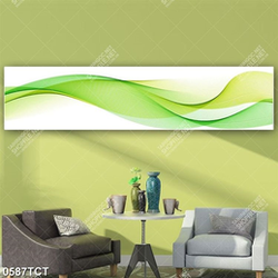 Tranh đường line xanh, vàng