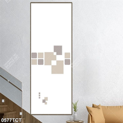 Tranh ô vuông in kính