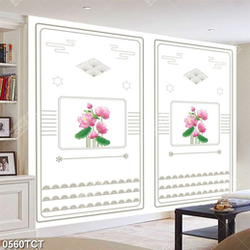 Tranh họa tiết hoa văn và hoa sen