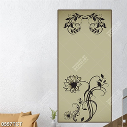 Tranh hoa văn in cửa